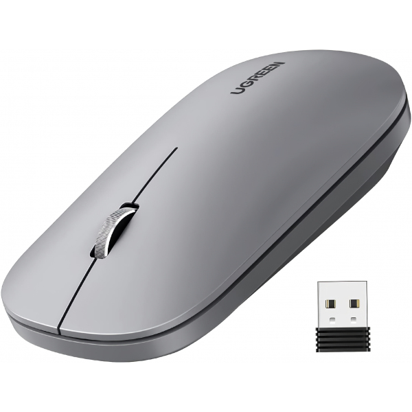 Mouse Wireless UGREEN MU001, 4000DPI, Gri