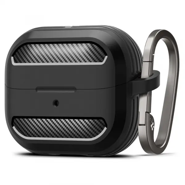 Husa Spigen Rugged Armor pentru Samsung Galaxy Buds3 FE / Buds3 Pro / Buds3, Neagra ACS08330