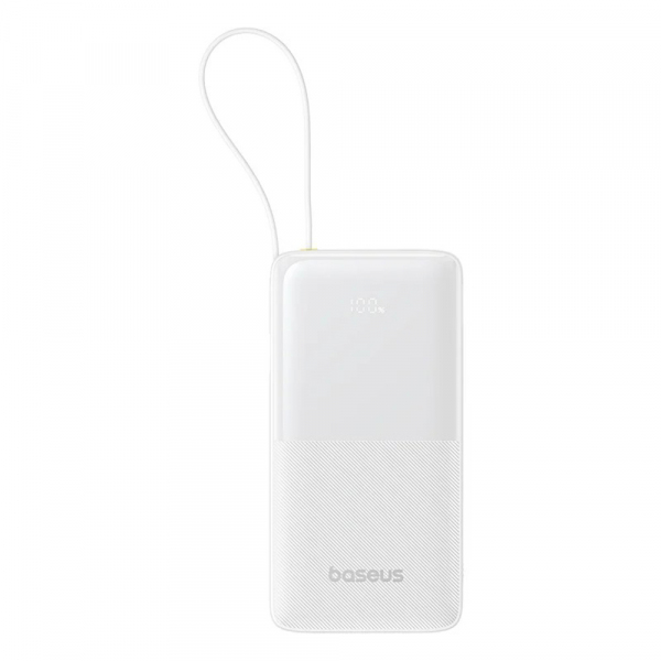 Baterie Externa Baseus Bipow 2, 20000mAh, 20W, QC + PD, 1 x USB-A - 2 x USB-C, Alba P10077101213-01