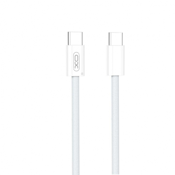 Cablu Date si Incarcare USB-C - USB-C XO Design NB-Q260B, 60W, 1.5m, Alb