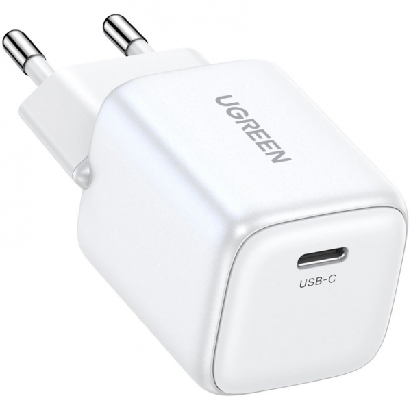 Incarcator Retea UGREEN Nexode Mini CD319, 30W, 3A, 1 x USB-C, Alb