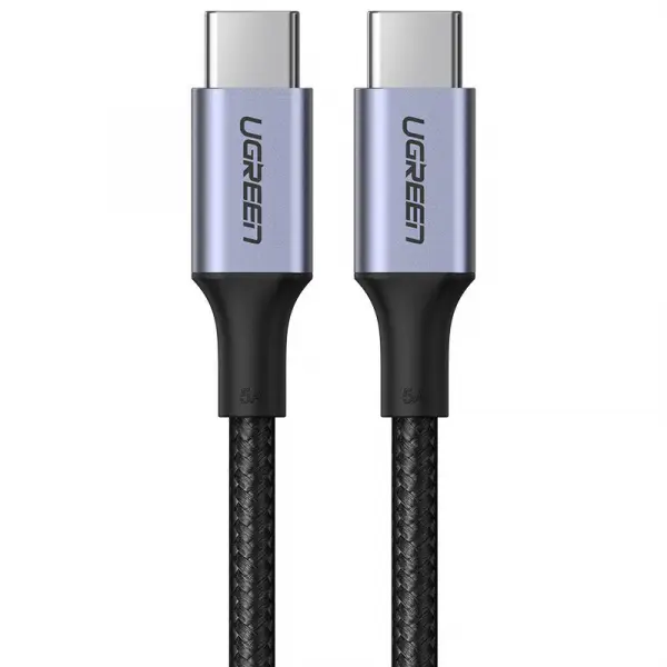 Cablu Date si Incarcare USB-C - USB-C UGREEN US316, 100W, 1m, Gri