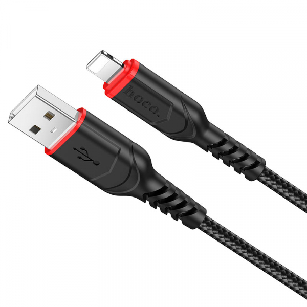 Cablu Date si Incarcare USB-A - Lightning HOCO X59 Victory, 18W, 1m, Negru