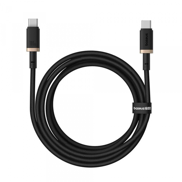 Cablu Date si Incarcare USB-C - USB-C Baseus Dura Series, 100W, 2m, Auriu P10377803U01-03