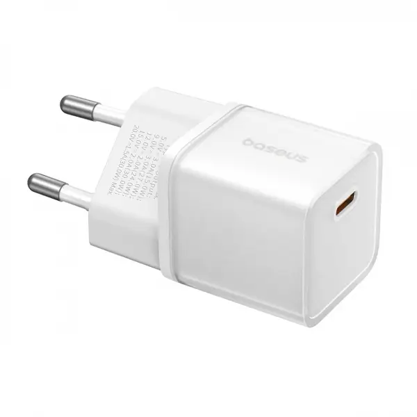 Incarcator Retea Baseus GaN5S, 20W, 3A, 1 x USB-C, Alb P10162503213-00