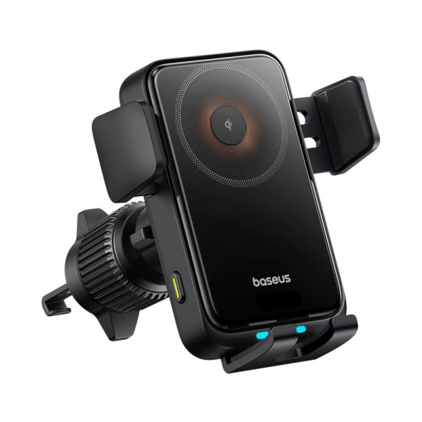 Incarcator Auto Wireless Baseus Wisdom Pro Vent, 15W, 1.67A, Negru C40381501123-00