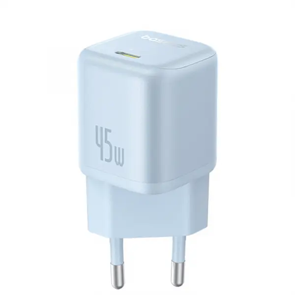 Incarcator Retea Baseus PicoGo, 45W, 3A, 1 x USB-C, Albastru P10176800313-00