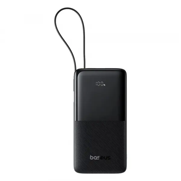 Baterie Externa Baseus Bipow 2, 10000mAh, 20W, QC + PD, 1 x USB-A - 2 x USB-C, Neagra P10077101113-00