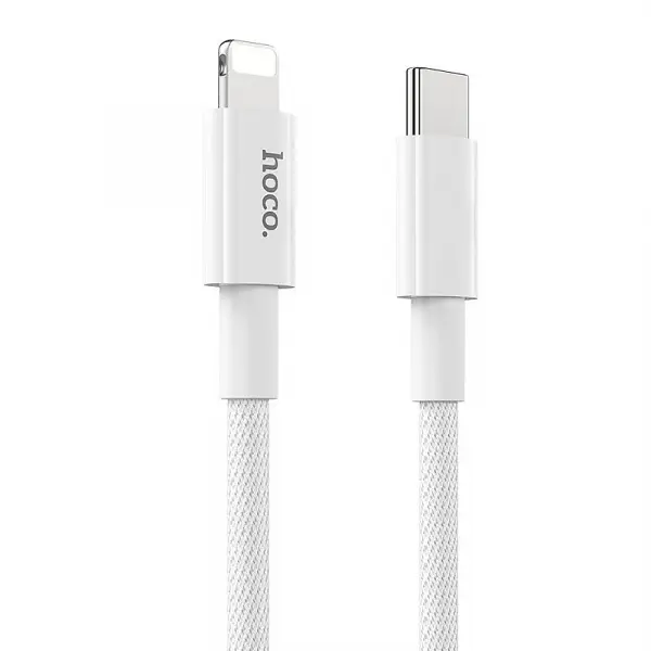 Cablu Date si Incarcare USB-C - Lightning HOCO X56, 20W, 1m, Alb