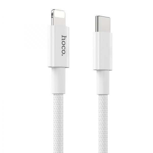 Cablu Date si Incarcare USB-C - Lightning HOCO X56, 20W, 1m, Alb
