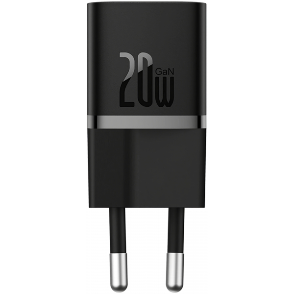 Incarcator Retea Baseus GaN5 Mini, 20W, 3A, 1 x USB-C, Negru CCGN050101