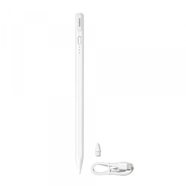 Touch Pen Baseus Smooth Writing 3 Series pentru Apple iPad, Versiune Activ, Alb P80080805213-00