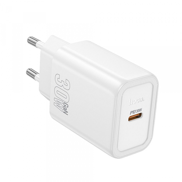 Incarcator Retea HOCO N62, 30W, 3A, 1 x USB-C, Alb