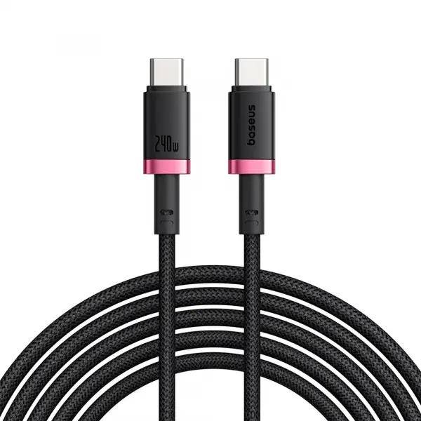 Cablu Date si Incarcare USB-C - USB-C Baseus Dura Series, 240W, 1m, Rosu P10377803U03-01