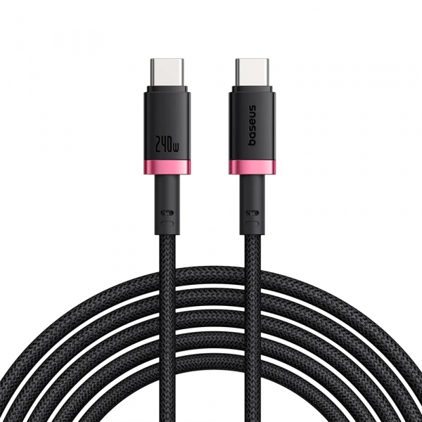 Cablu Date si Incarcare USB-C - USB-C Baseus Dura Series, 240W, 1m, Rosu P10377803U03-01