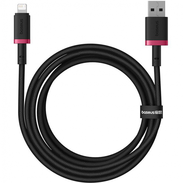Cablu Date si Incarcare USB-A - Lightning Baseus Dura Series, 18W, 2m, Rosu P10377801U01-03
