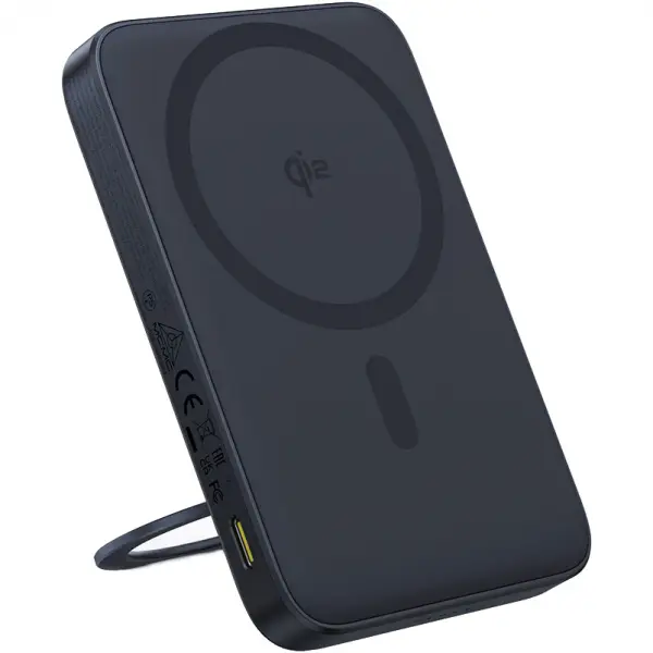 Baterie Externa Wireless Baseus PicoGo, 5000mAh, 20W, PD + FQI, 1 x QI - 1 x USB-C, Neagra P10076802123-00