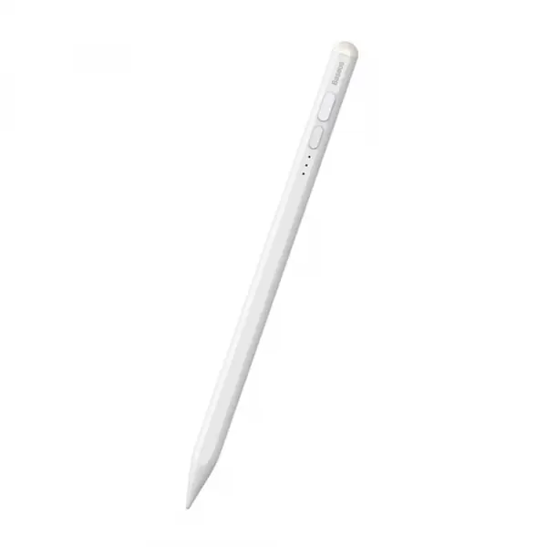 Touch Pen Baseus Smooth Writing 2 Series pentru Apple iPad, Versiune Wireless Led Activ, Alb SXBC060402