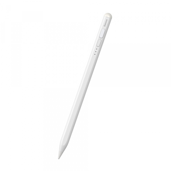 Touch Pen Baseus Smooth Writing 2 Series pentru Apple iPad, Versiune Wireless Led Activ, Alb SXBC060402