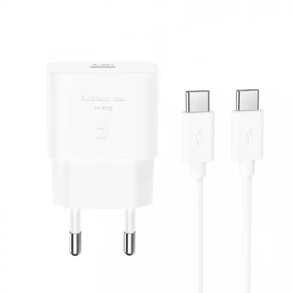 Incarcator Retea Cu Cablu USB-C XO Design L167, 25W, 3A, 1 x USB-C, Alb