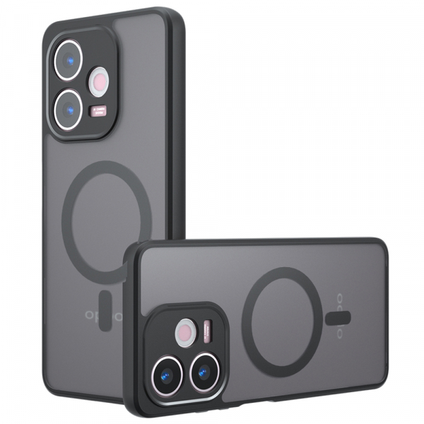 Husa MagSafe pentru Oppo A5 Pro 4G / A5 Pro, Techsuit, PureFrost, Neagra