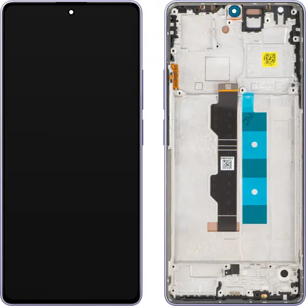 Display cu Touchscreen Xiaomi Redmi Note 14S, cu Rama, Violet (Aurora Purple), Service Pack 56000200N6R00