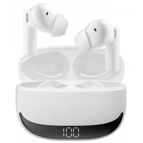 Handsfree Bluetooth BWOO BW40, TWS, ANC, Alb