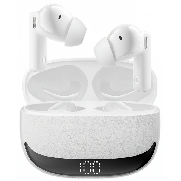 Handsfree Bluetooth BWOO BW40, TWS, ANC, Alb