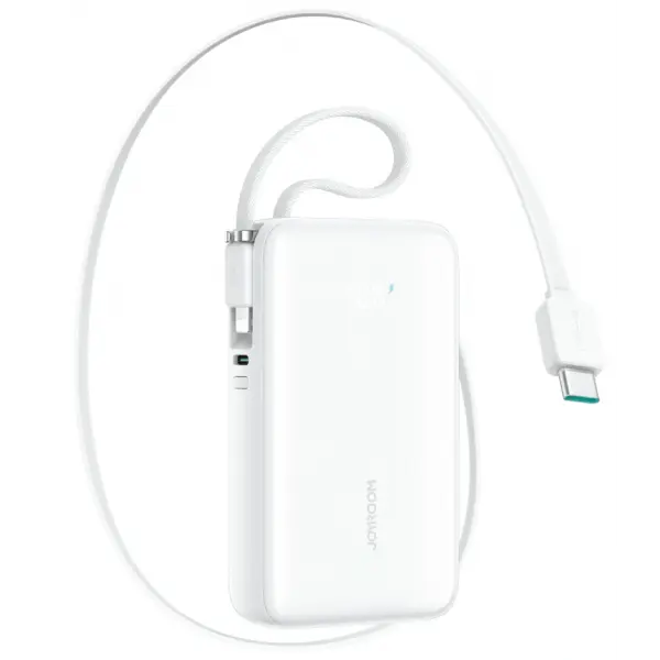 Baterie Externa Joyroom JR-PR2L, 10000mAh, 35W, QC + PD, 1 x Lightning - 1 x USB-C, Alba