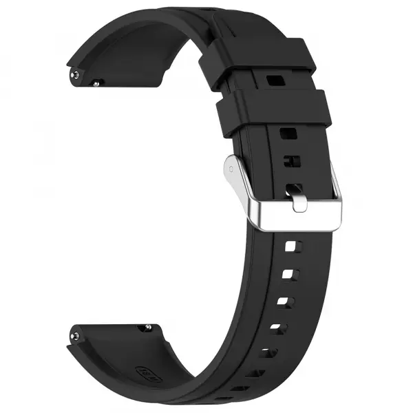 Curea Techsuit W075 pentru Huawei Watch / Garmin Watch Series, 18mm, Neagra