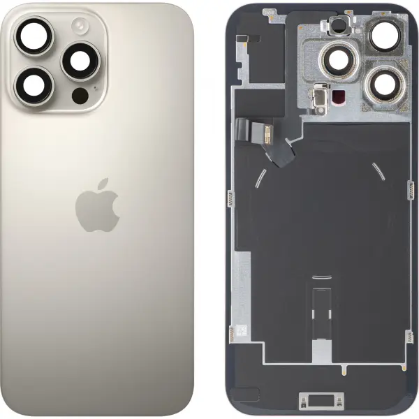 Capac Baterie Apple iPhone 16 Pro Max, Bej (Natural Titanium), Swap
