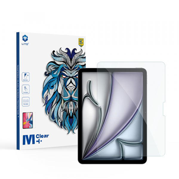 Folie de protectie Ecran Lito Classic pentru Apple iPad Air 11 (2026) / Air 11 (2025), Sticla Securizata, Full Glue, 2.5D