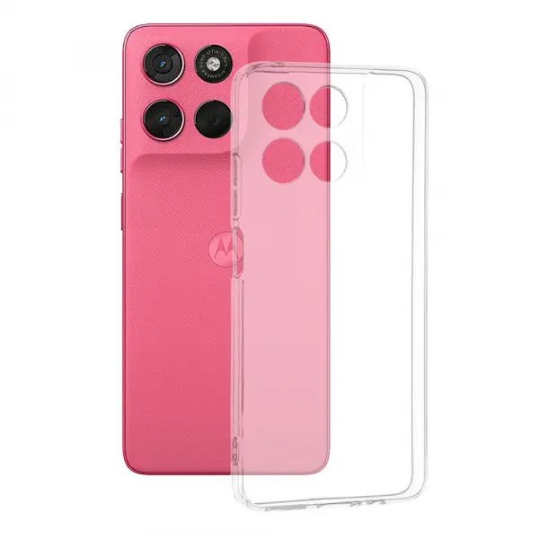 Husa pentru Motorola Moto G67 Power / G57 Power, Techsuit, Clear, Transparenta