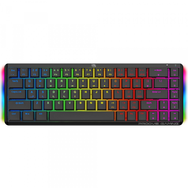 Tastatura Gaming Wireless Proove AFK, RGB, BT / Wi-Fi / Wired, 1.5m, Neagra WKAFKEN22001