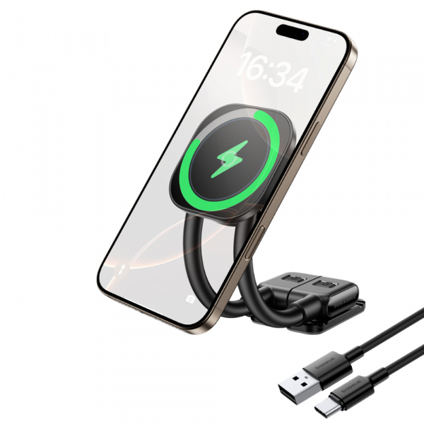 Incarcator Auto Wireless Baseus PrimeTrip C03s Pro, 15W, 1.67A, Negru C0013803