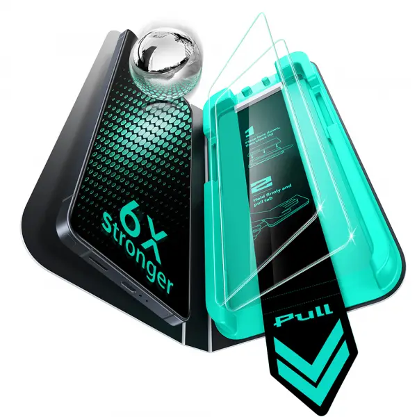 Folie de protectie Ecran ESR Armorite pentru Samsung Galaxy S26 Ultra S948, Sticla Securizata, Full Glue, Set 2 bucati