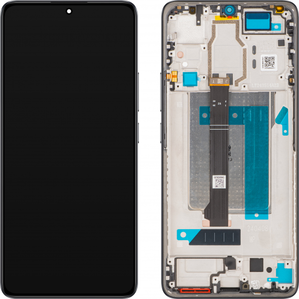 Display cu Touchscreen Xiaomi Poco F6, cu Rama, Negru, Service Pack 5600040N16T00