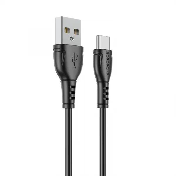 Cablu Date si Incarcare USB-A - USB-C Borofone BX51 Triumph, 20W, 1m, Negru