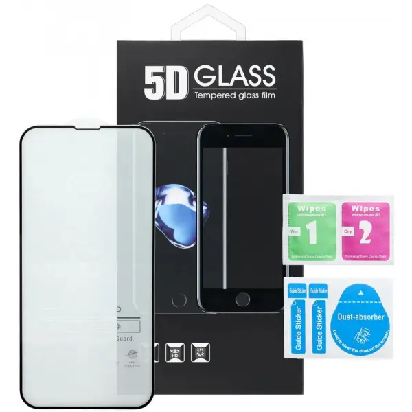 Folie de protectie Ecran OEM pentru Motorola Edge 60 Fusion / Edge 60, Sticla Securizata, Full Glue, 5D, Neagra