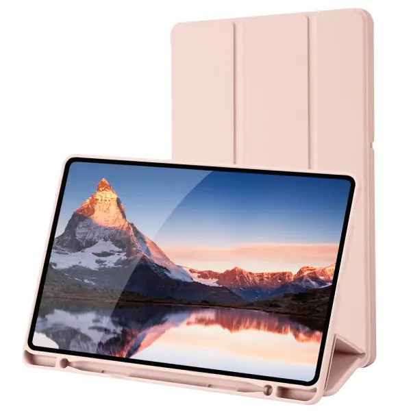 Husa pentru Samsung Galaxy Tab S6 Lite (2024) / Tab S6 Lite (2022) / Tab S6 Lite (2020), Techsuit, Flex Trifold, Roz