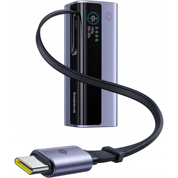 Baterie Externa Baseus EnerGeek GR11, 20000mAh, 145W, QC + PD, 1 x USB-A - 3 x USB-C, Gri