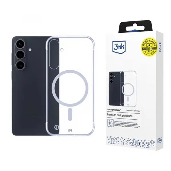 Husa MagSafe pentru Samsung Galaxy S26 Plus S947, 3MK, Just20g, Transparenta