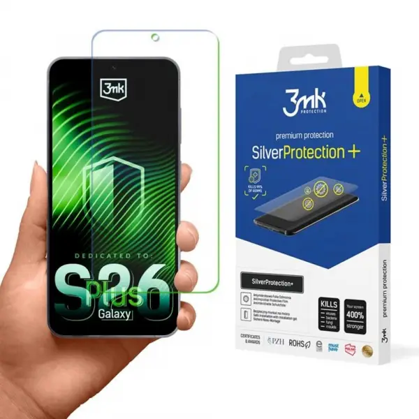 Folie de protectie Ecran 3MK Silver Protect+ pentru Samsung Galaxy S26 Plus S947, Plastic