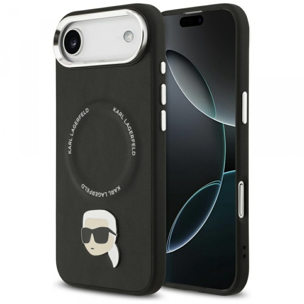 Husa MagSafe pentru Apple iPhone 17 Air, Karl Lagerfeld, Karl Pin, Neagra