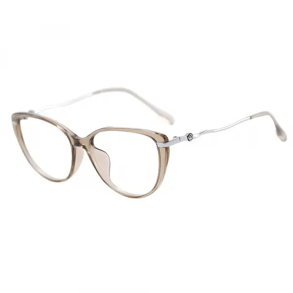 Ochelari De Calculator Dama Techsuit 86162, Anti-Blue Light, Argintii Bej