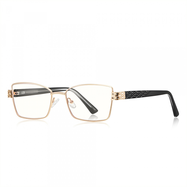 Ochelari De Calculator Dama Techsuit 3171, Anti-Blue Light, Negri Aurii