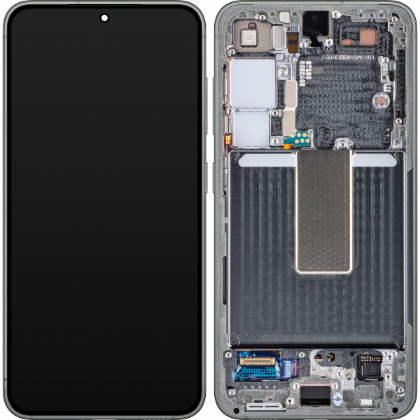 Display cu Touchscreen Samsung Galaxy S23 S911, cu Rama, Verde, Service Pack GH82-30480C