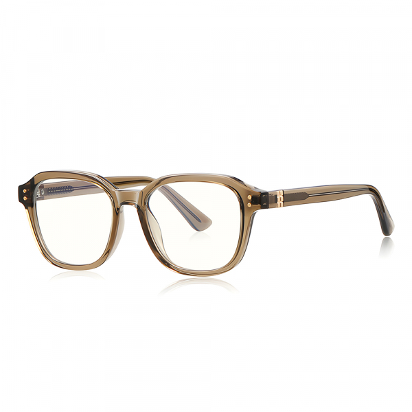 Ochelari De Calculator Barbati Techsuit 2227, Anti-Blue Light, Maro Deschis