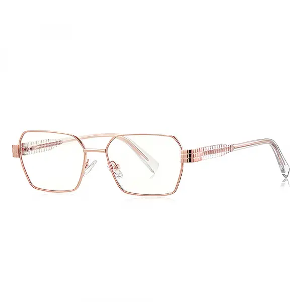 Ochelari De Calculator Dama Techsuit 3161, Anti-Blue Light, Roz Aurii