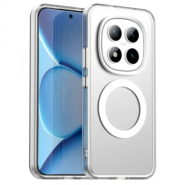 Husa MagSafe pentru Xiaomi Poco M8 Pro / Redmi Note 15 Pro+ 5G, Techsuit, CandyCase, Alba